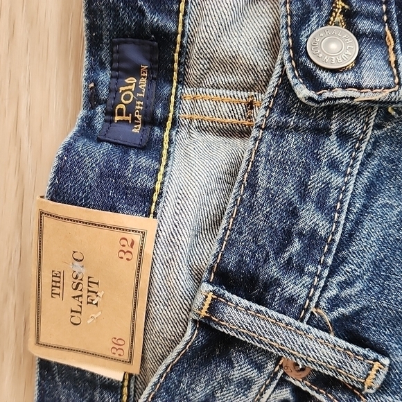 Polo Ralph Lauren men's Classic-Fit Distressed Jeans size 36 waist 32 length - Picture 6 of 11